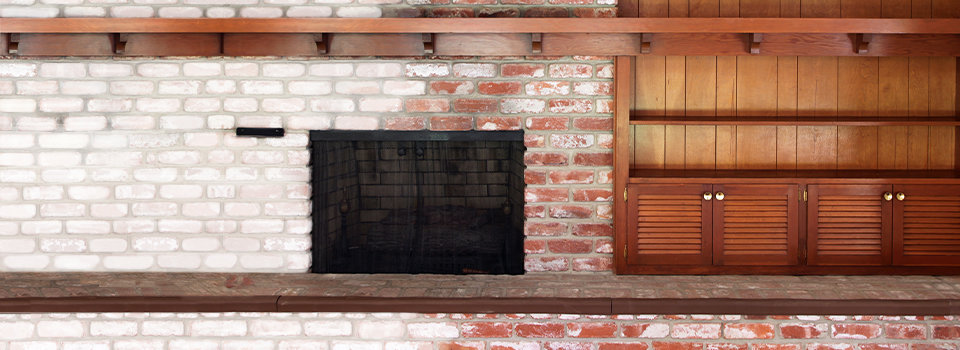 How to Whitewash a Fireplace