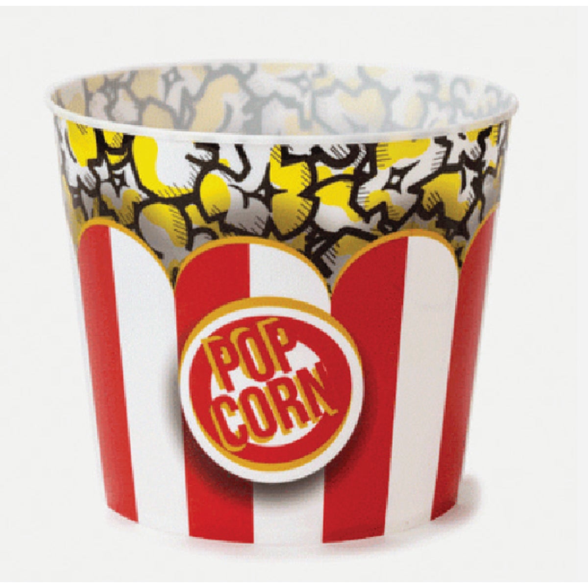 Wabash Valley Farms 220 Oz. Red/White Classic Striped Popcorn Tub