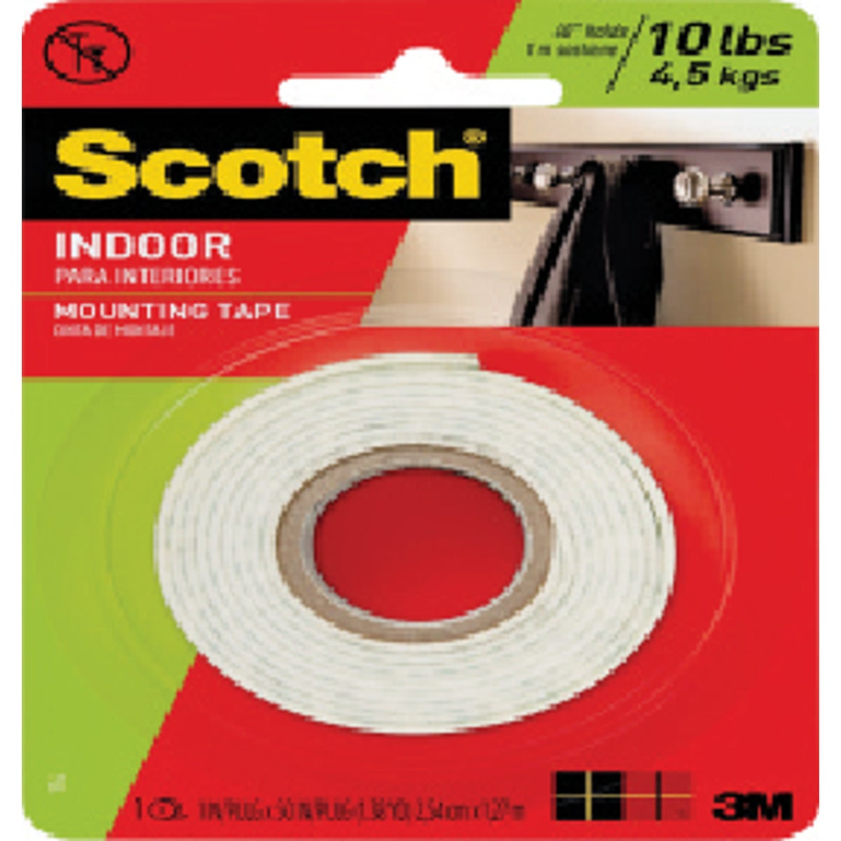 Scotch 1-In.X 50-Ft. Heavy Duty Foam Mounting Tape