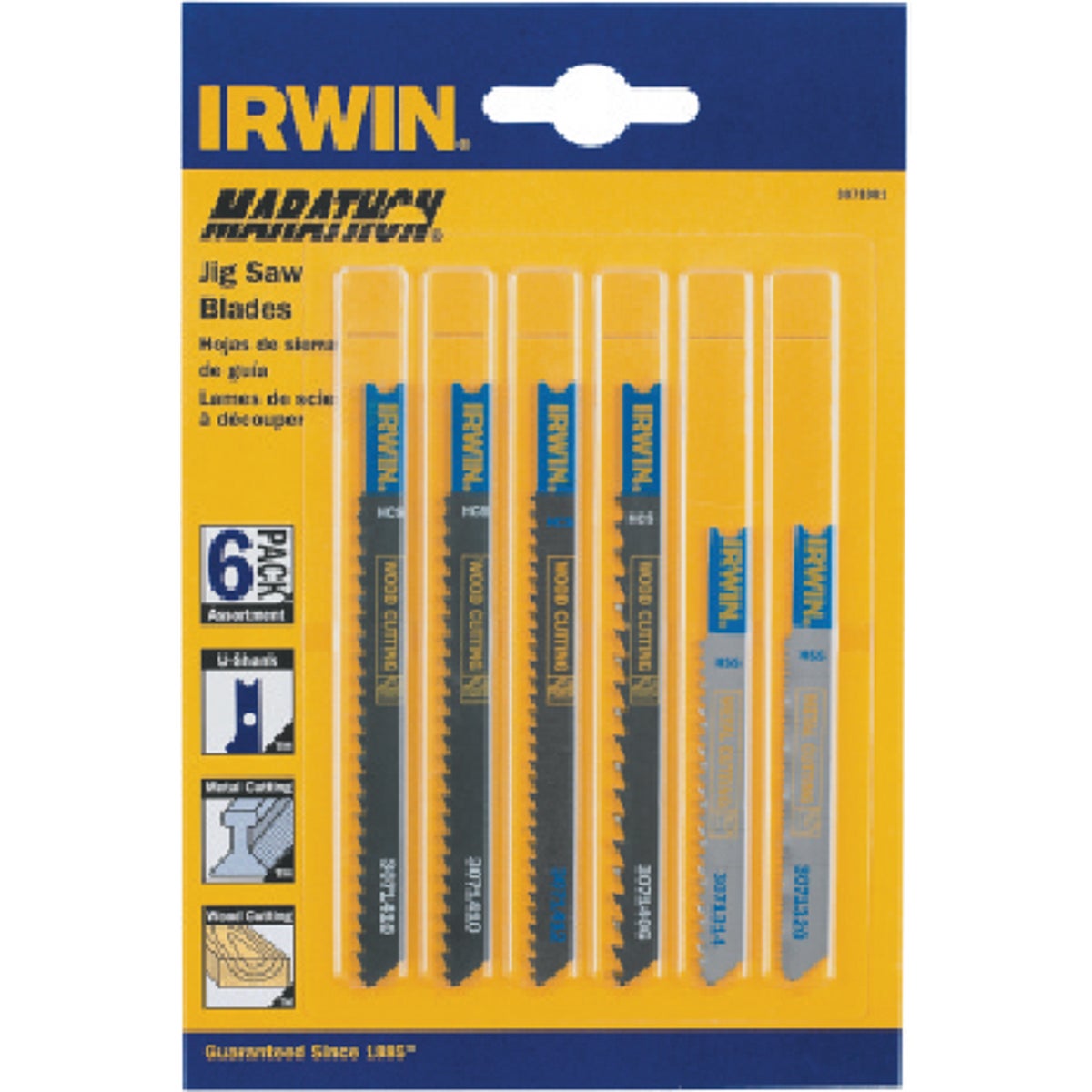 6-Pc. U-Shank Jig Saw Blade Set