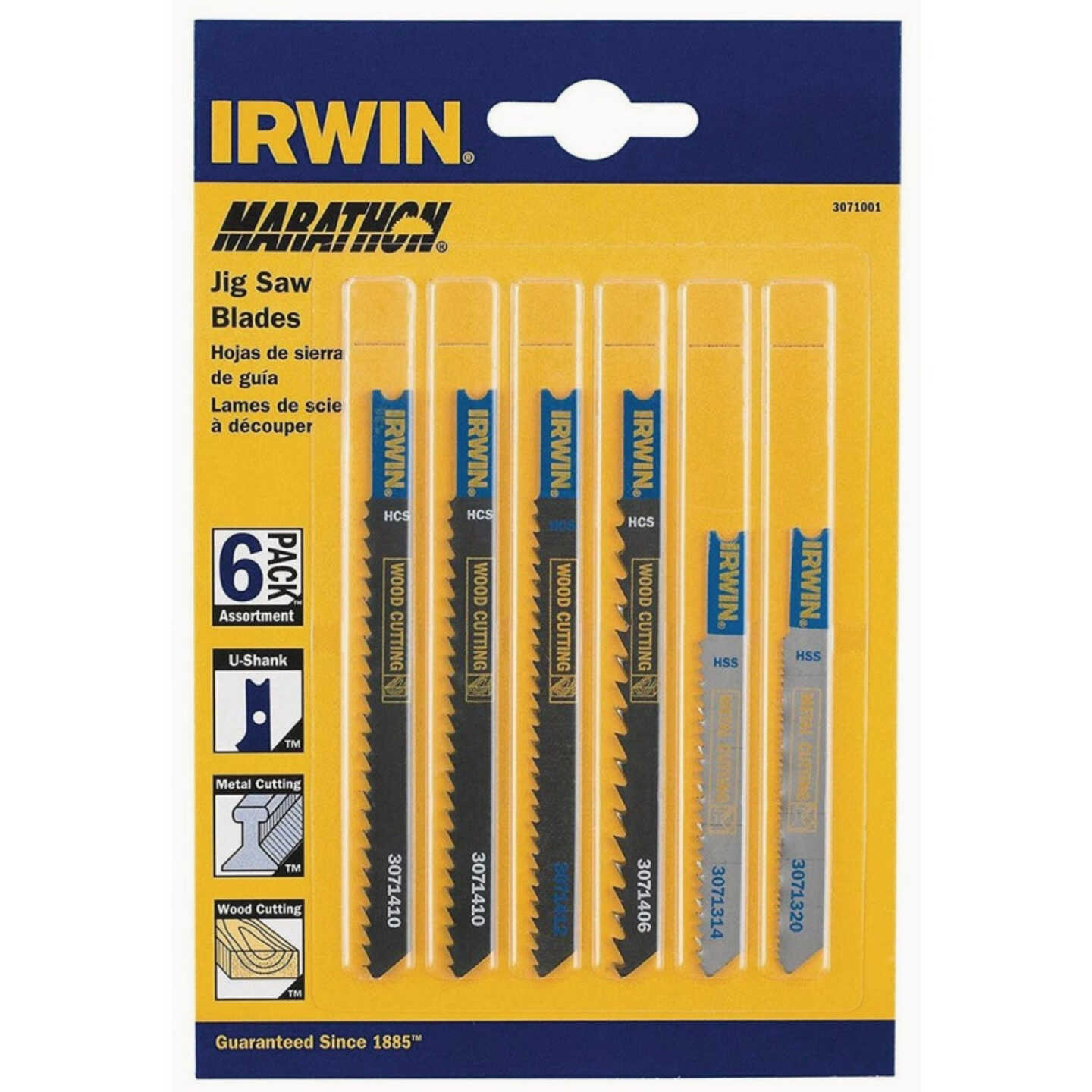 6-Pc. U-Shank Jig Saw Blade Set Image 1