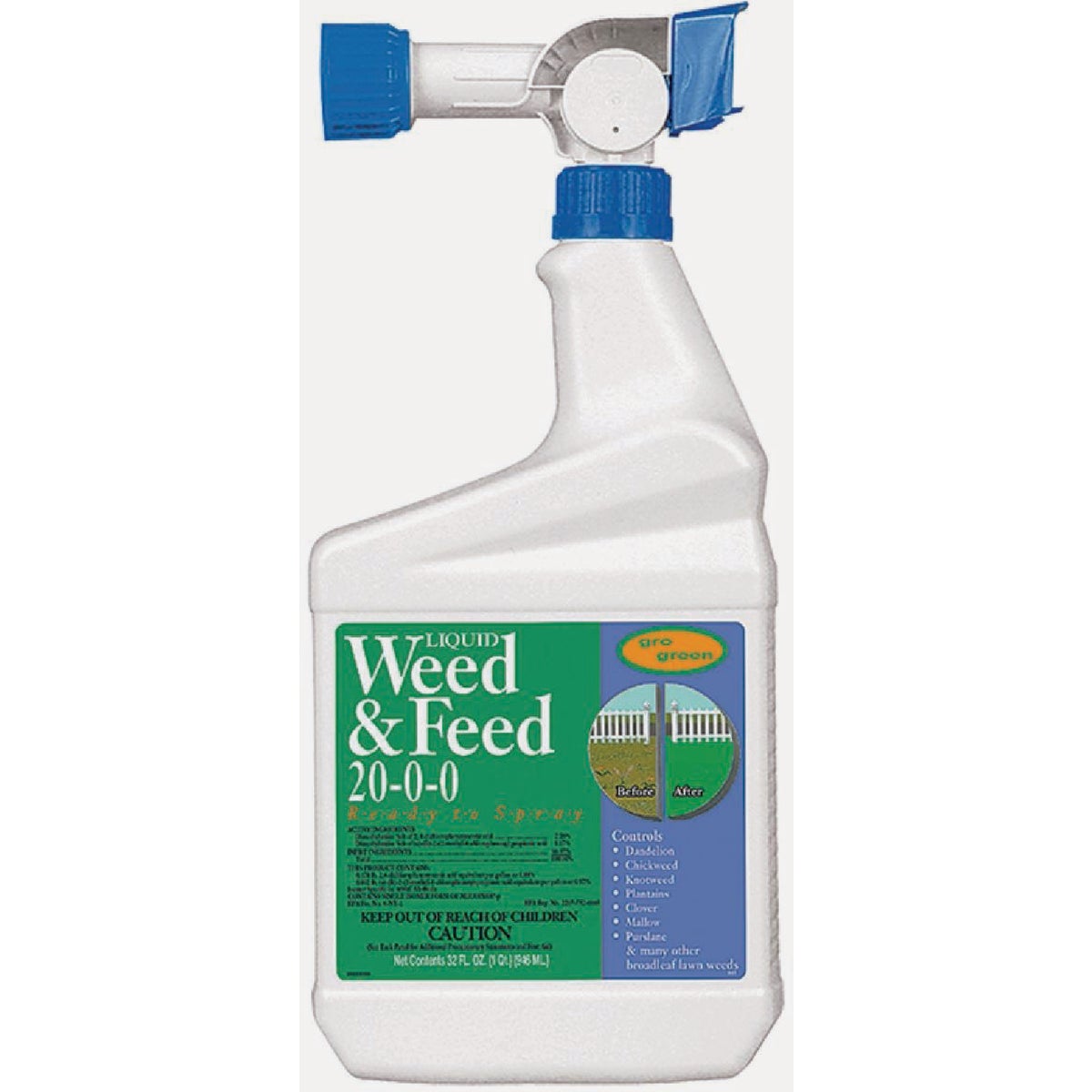 1-Qt. Liquid Weed & Feed 20-0-0 Rts