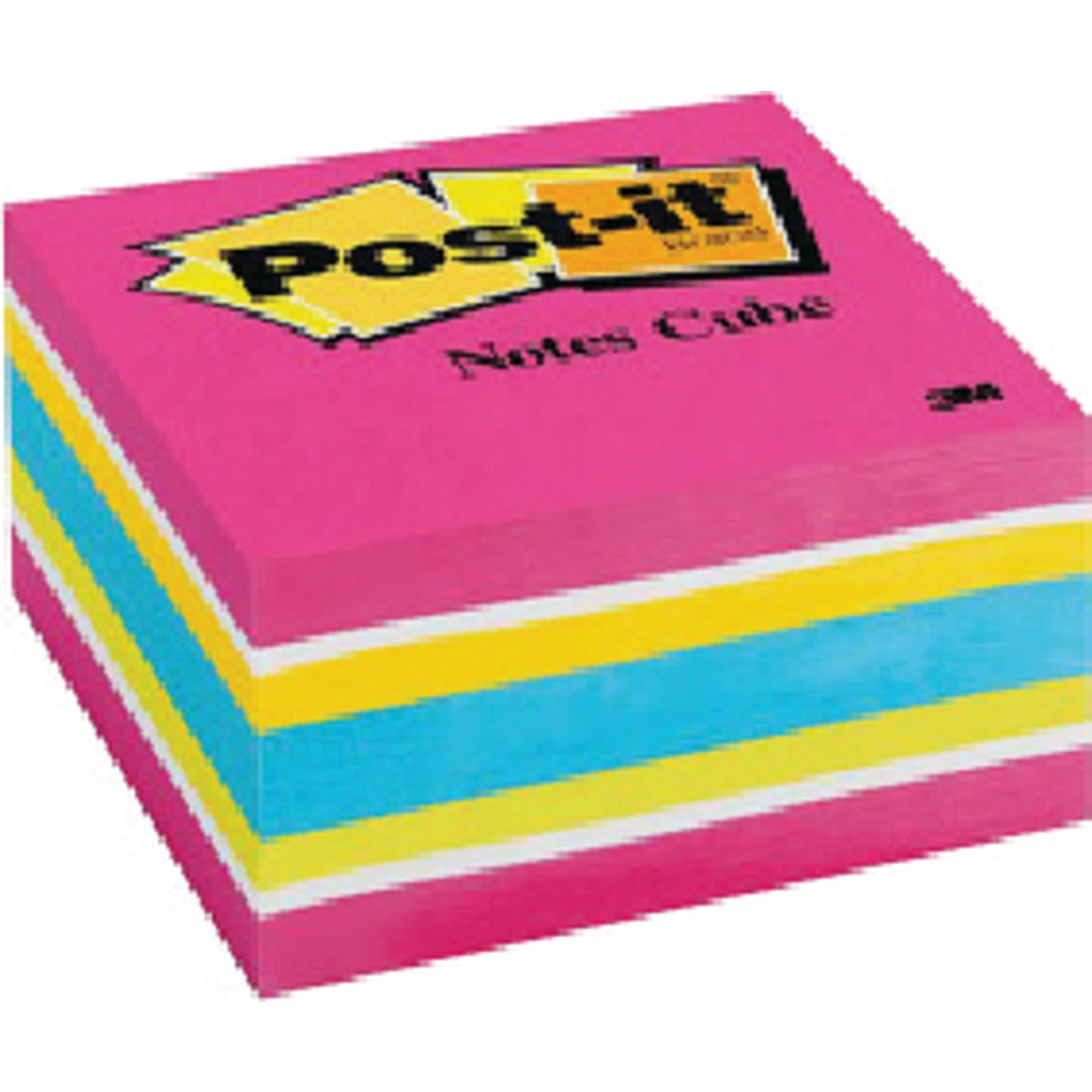 Post-It 3-In. Neon Memo Cube