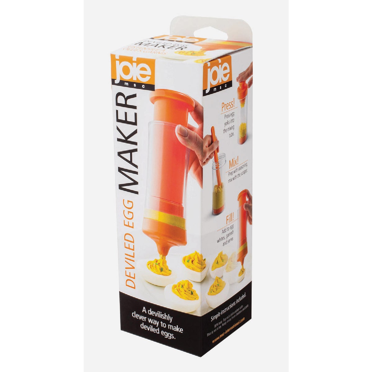 Joie Deviled Egg Maker for Mashing Yolks and Filling Deviled Eggs