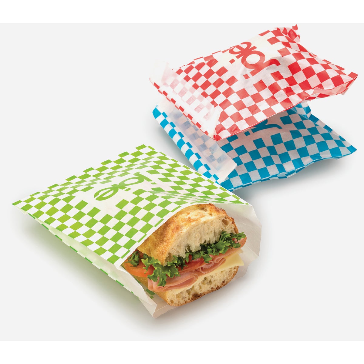 Joie Fold and Seal Checkered Glassine Food Storage Bags (25-Count)