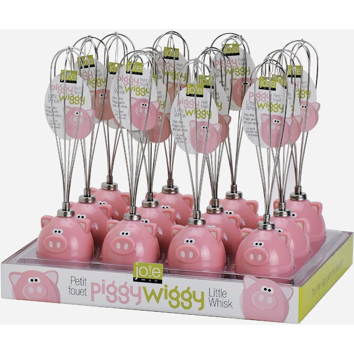 Joie Piggy Wiggly Stainless Steel Little Egg Whisk