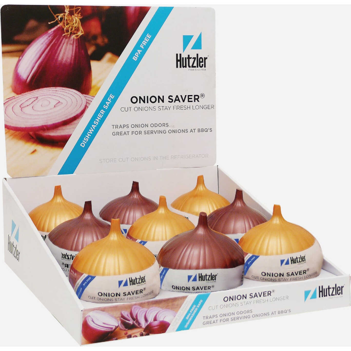 Hutzler 5 In. x 4 In. Plastic Onion Saver Image 1