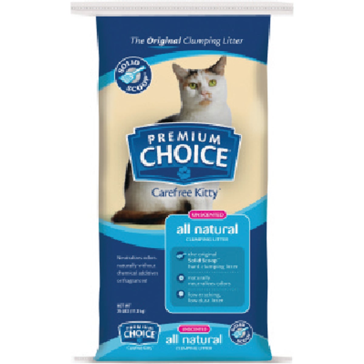 25-Lb. Premium Choice Unscented Cat Litter