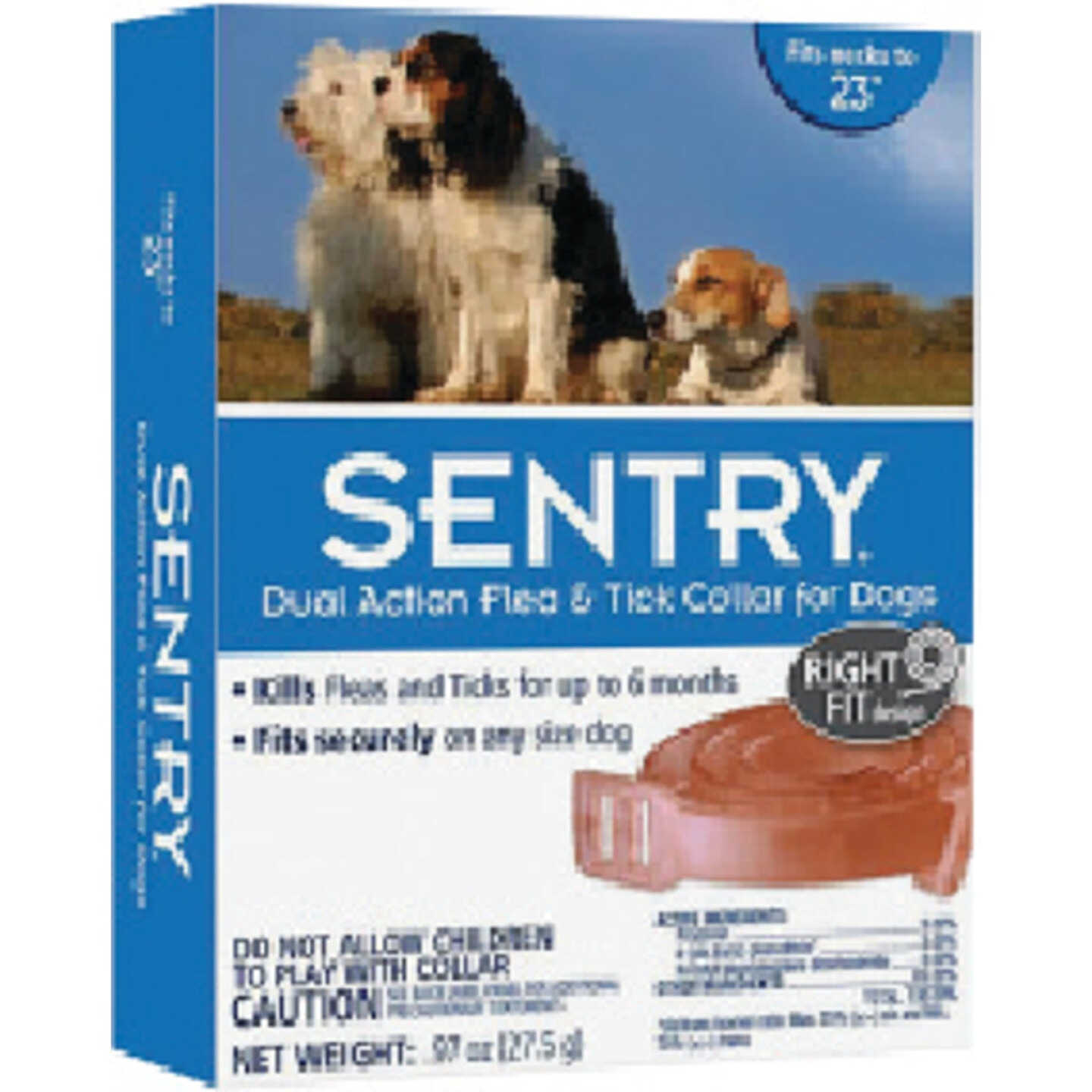Sentry Dual-Action Flea & Tick Collar For Dog Image 1