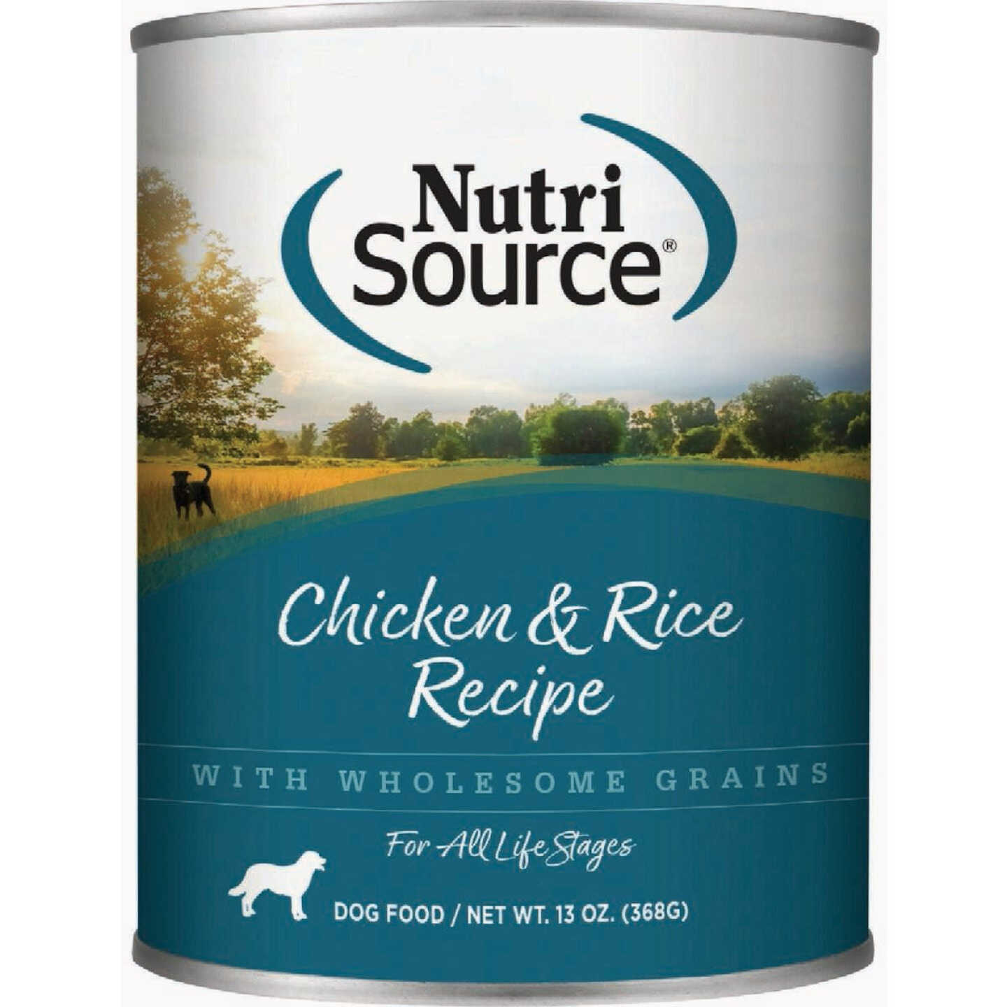 NutriSource Adult Chicken & Rice Formula Can Dog Food, 13 Oz. Image 1