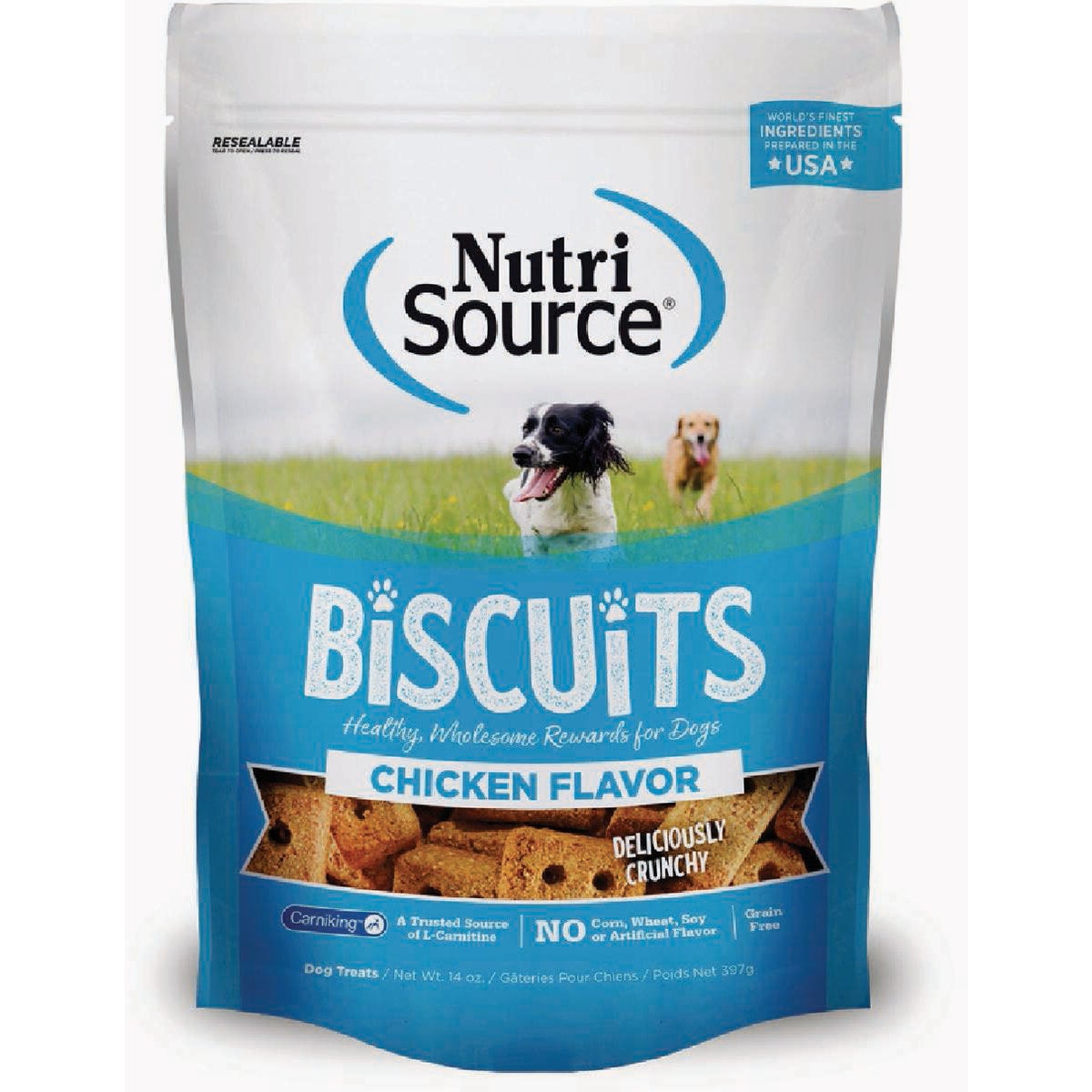 NutriSource Grain-Free Chicken Flavor Biscuits, 14 Oz.