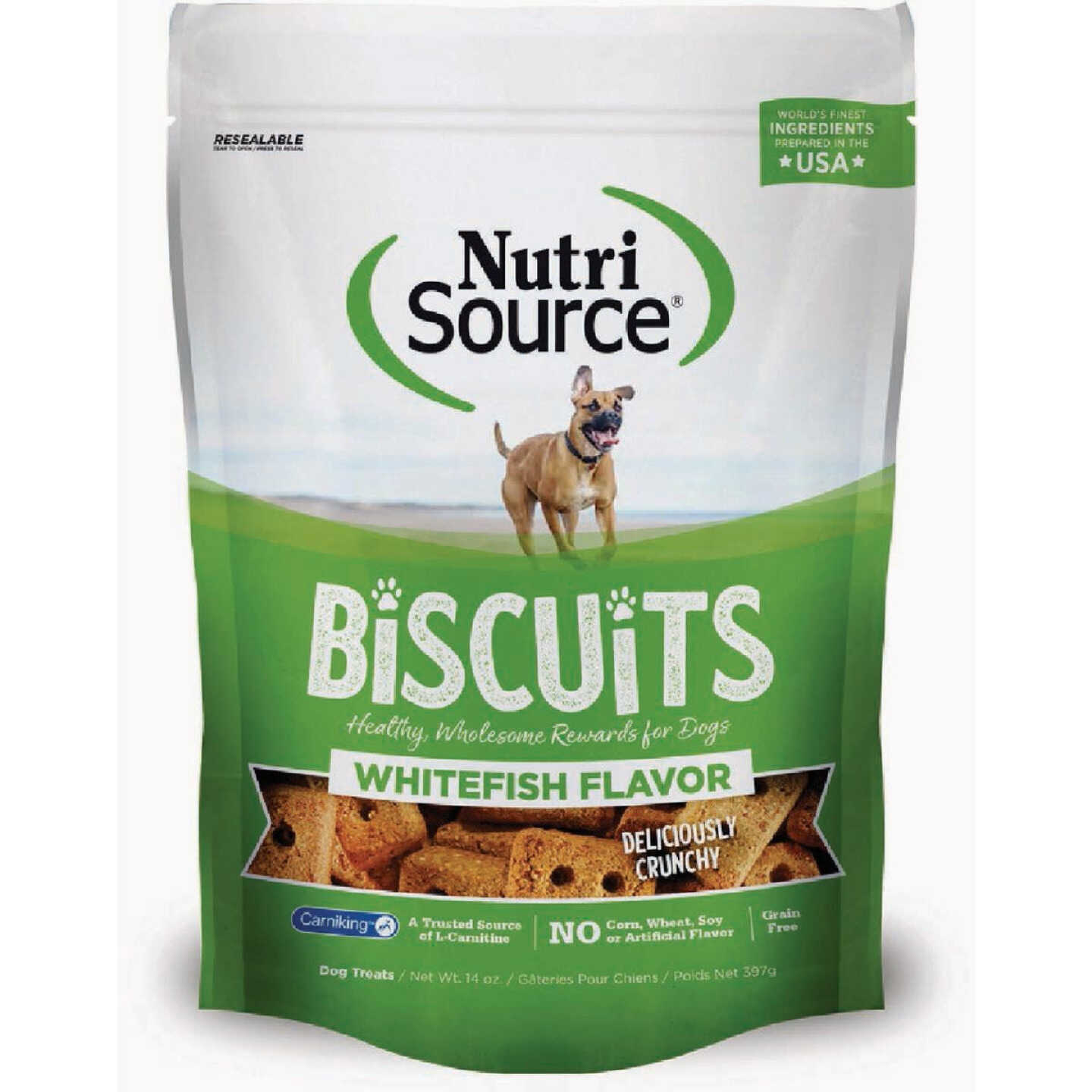 NutriSource Grain-Free Whitefish Flavor Biscuits, 14 Oz. Image 1