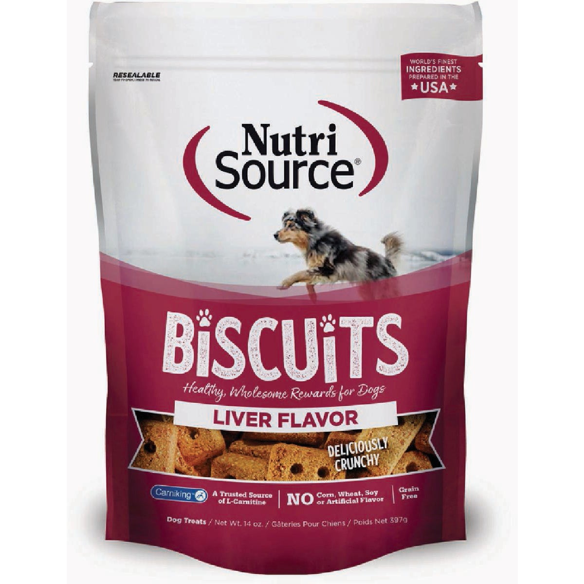 NutriSource Grain-Free Liver Flavor Biscuits, 14 Oz.