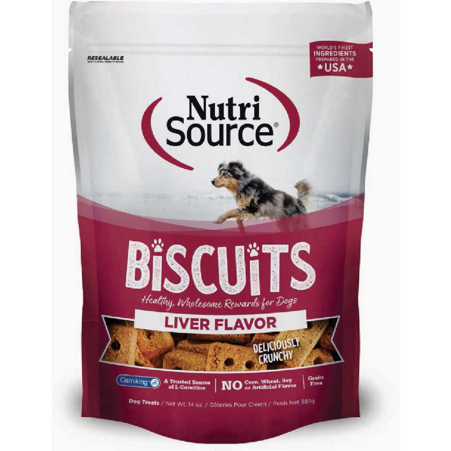 NutriSource Grain-Free Liver Flavor Biscuits, 14 Oz. Image 1