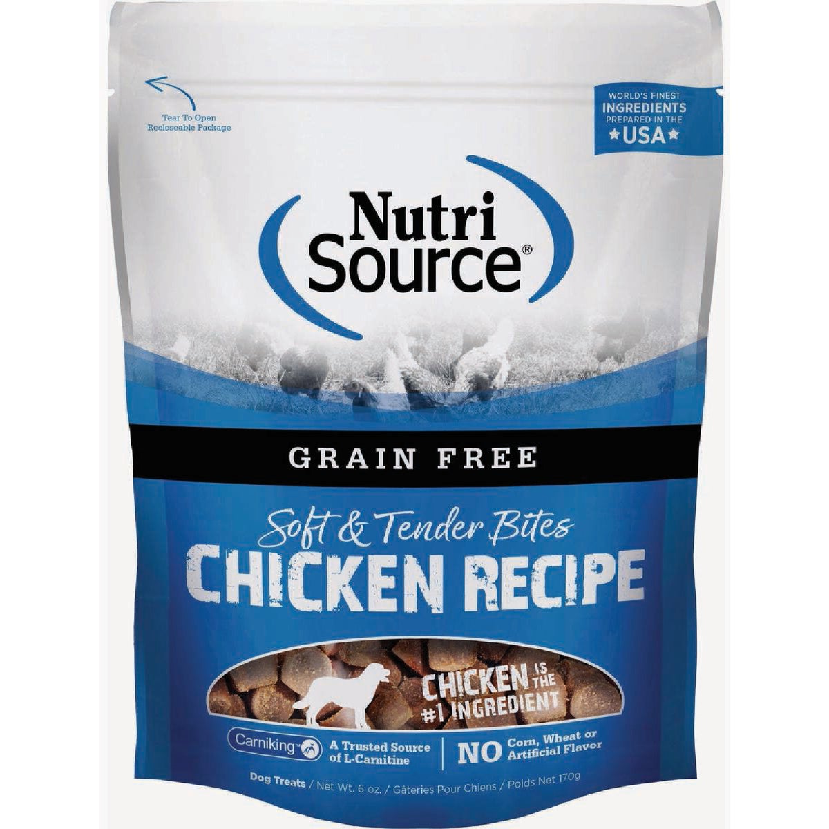 NutriSource Grain-Free Chicken Flavor Soft & Tender Bites, 6 Oz.