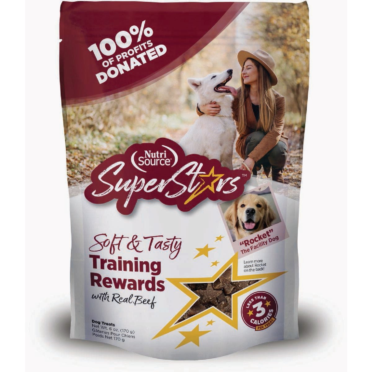 NutriSource SuperStars Soft & Tasty Beef Flavor Training Rewards, 4 Oz.