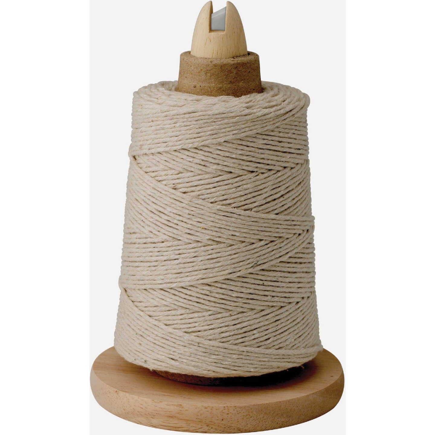 Regency 550 Ft. Cotton Cooking Twine with Wooden Holder Image 1