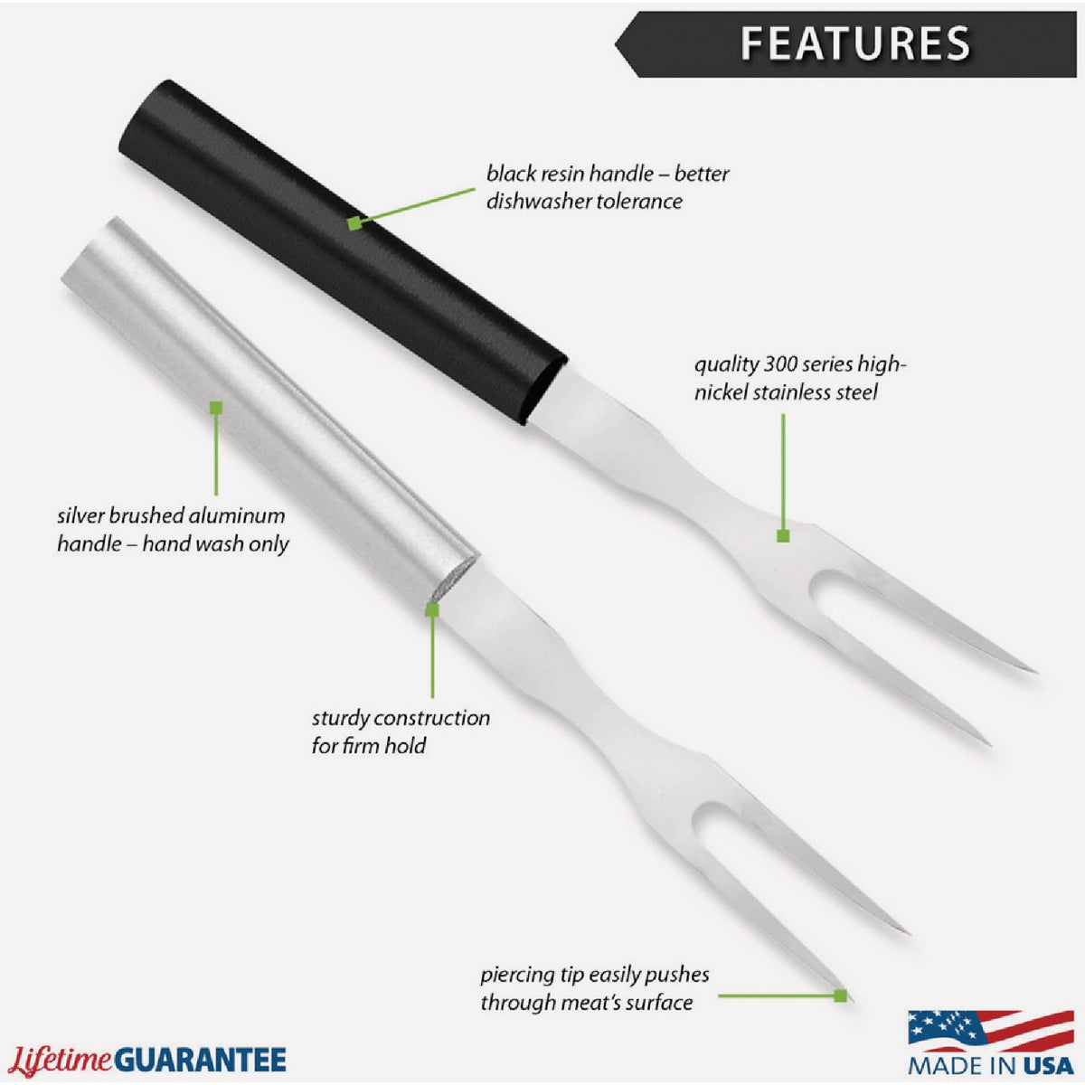 Rada Carving Fork, Black Image 2