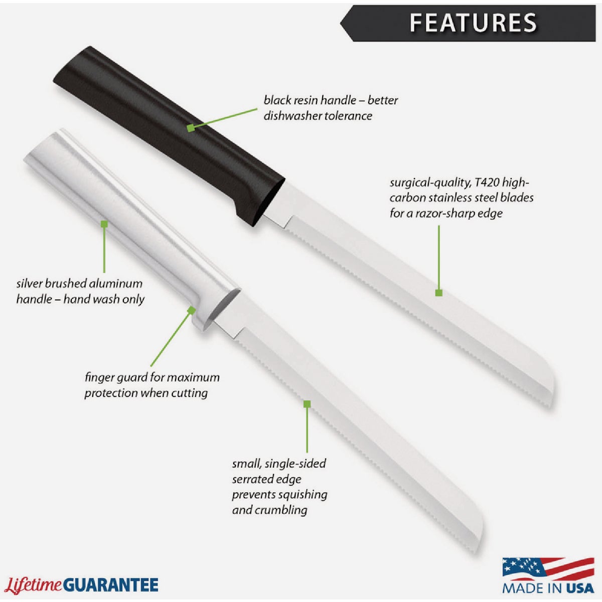 Rada 6 In. Bread Knife Image 3