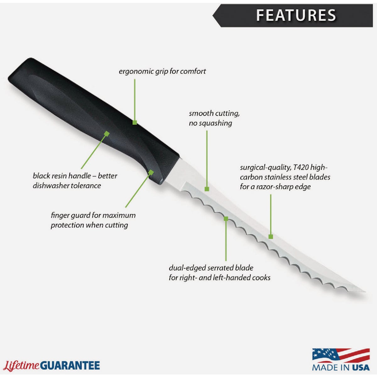 Rada Anthem Wave Tomato Slicer, Black Image 2