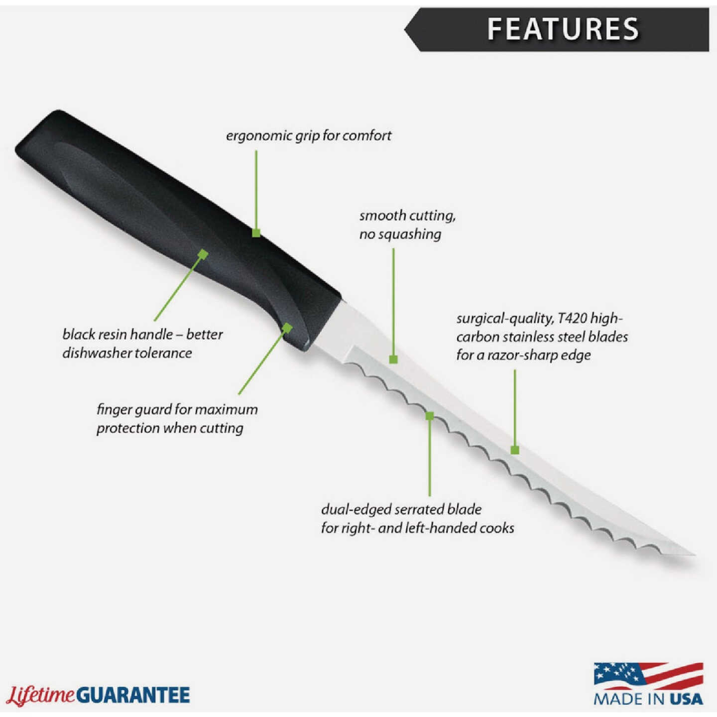 Rada Anthem Wave Tomato Slicer, Black Image 2