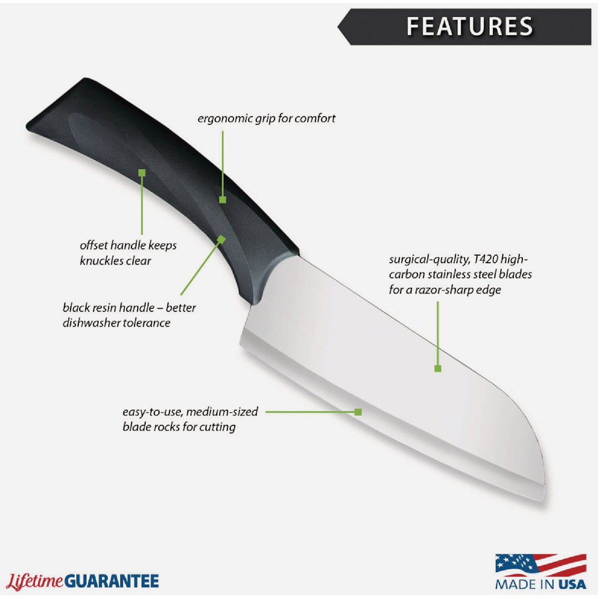 Rada Anthem Wave Cook's Knife, Black Image 2