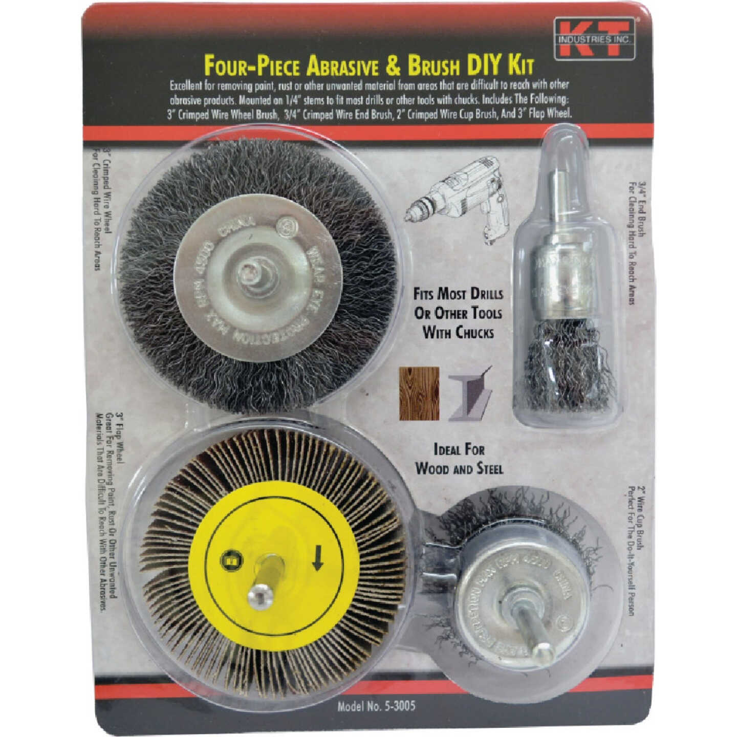 4-Pc. Abrasive Brush Set Image 1