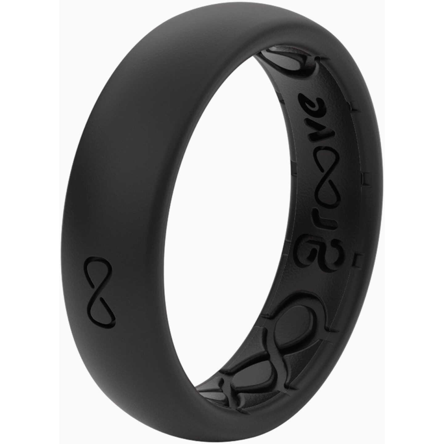 Groove Life Groove Ring Thin Solid Midnight Black Ring Size 7 Image 2