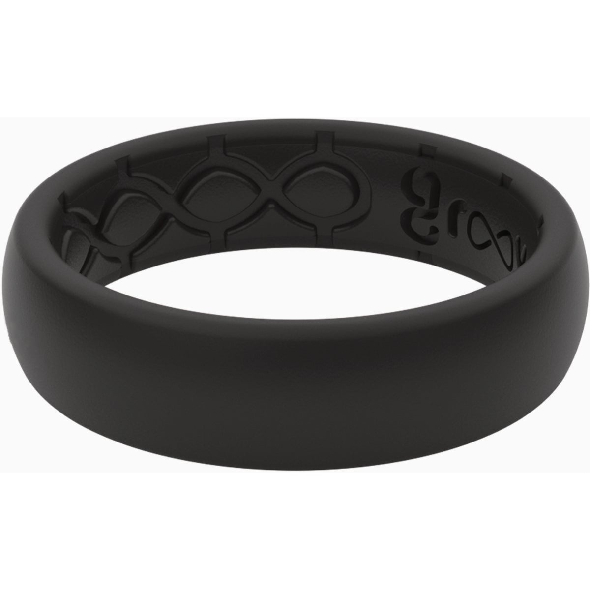 Groove Life Groove Ring Thin Solid Midnight Black Ring Size 10