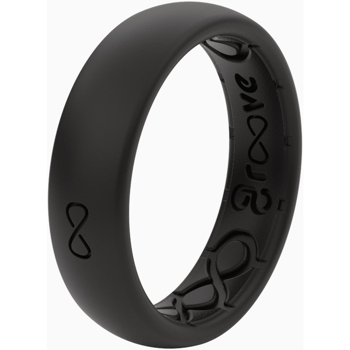 Groove Life Groove Ring Thin Solid Midnight Black Ring Size 10 Image 2