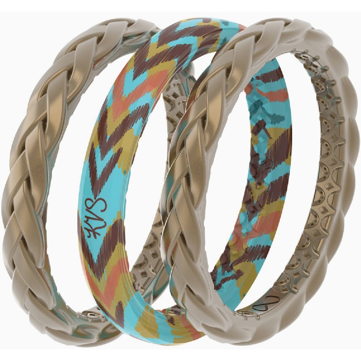 Groove Life Groove Ring Katie Van Slyke Unbridled 3 Band Set Size 8 Image 2