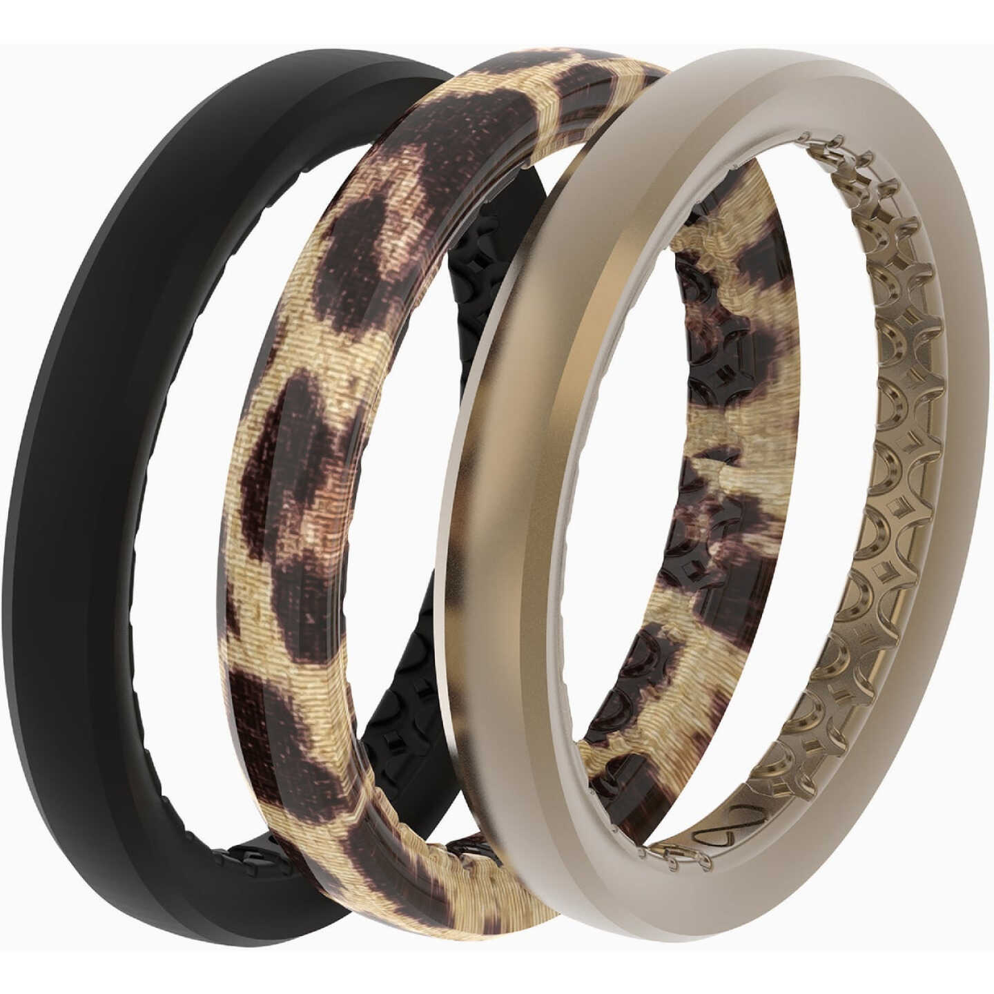Groove Life Groove Ring Leopard 3 Band Stackable Set Size 7 Image 2