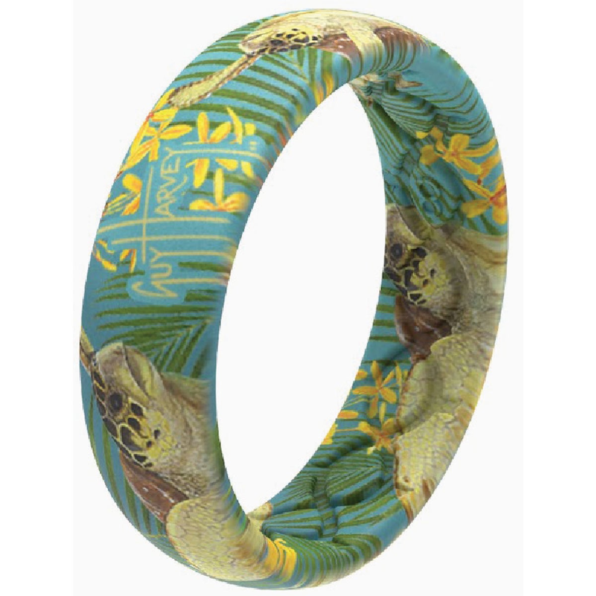 Groove Life Groove Ring Thin Guy Harvey Tropical Turtle Size 9 Image 2