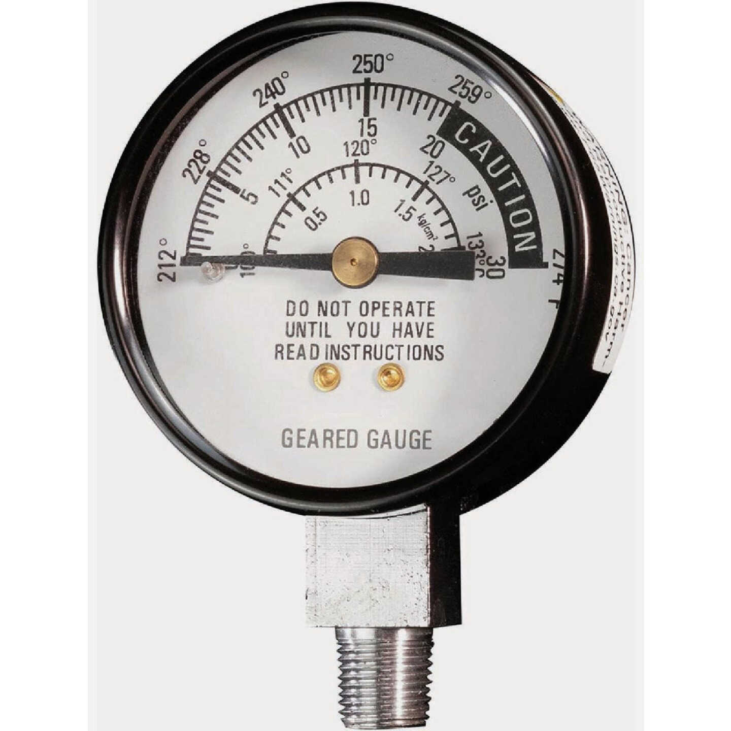 All American 72S Geared Steam Gauge Image 1