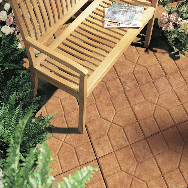 Oldcastle Pinnacle Stone 16 Inch Square Tan Stepping Stone Image 2