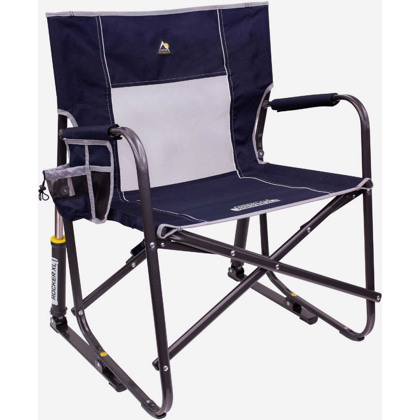 GCI Outdoor Freestyle Indigo Nylon/Polyester Mesh XL Rocker Folding Chair Image 1