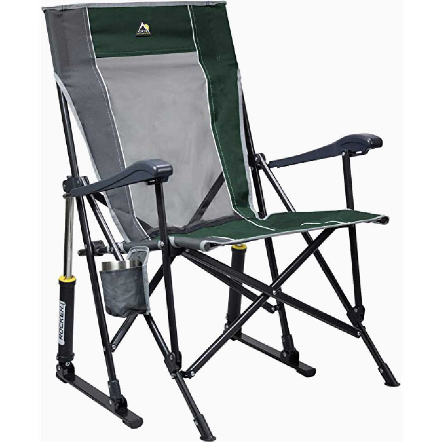 GCI Outdoor RoadTrip Green Nylon/Polyester Rocker Folding Chair Image 1
