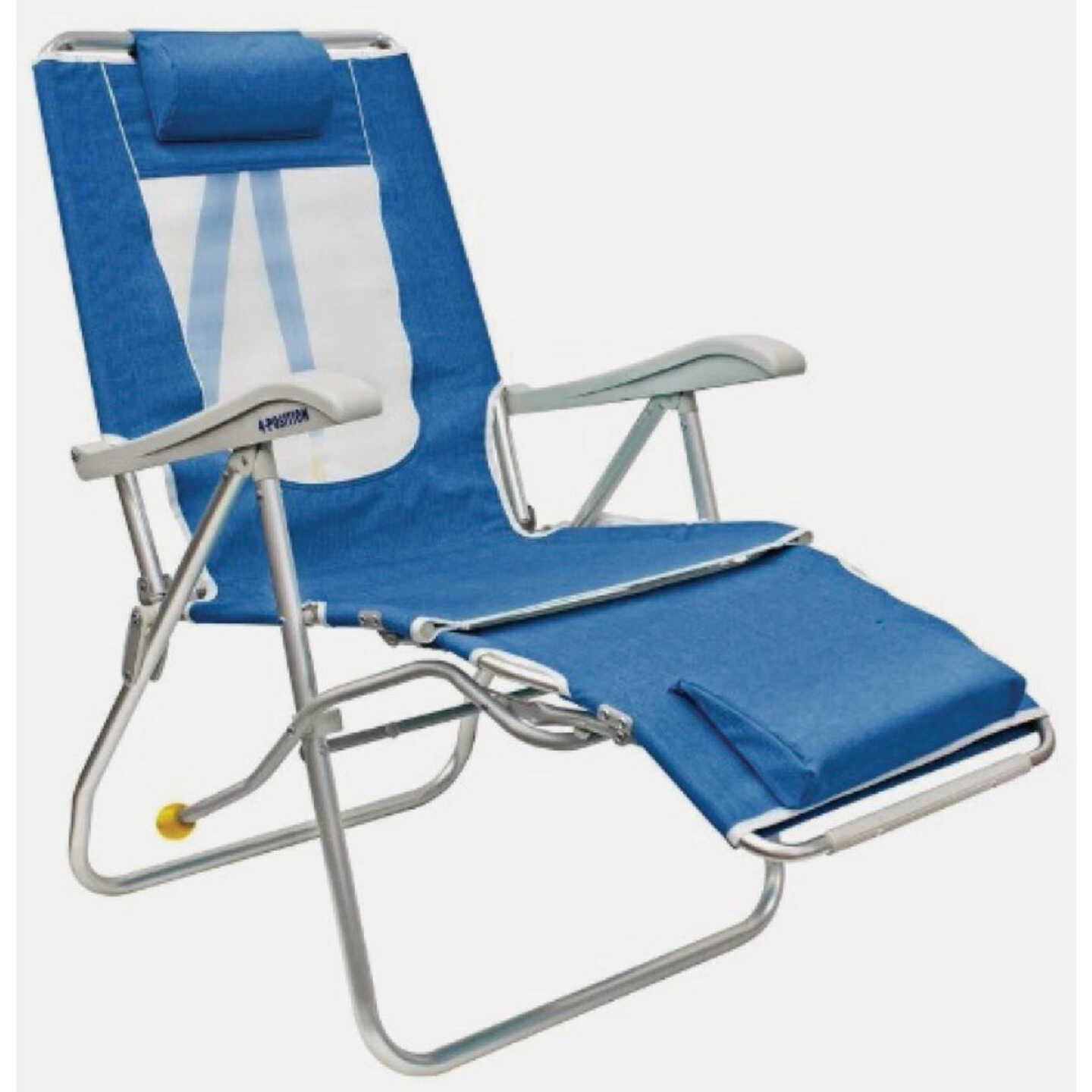 GCI Outdoor Legz Up Royal Nylon/Polyester Lounger Folding Chair Image 1