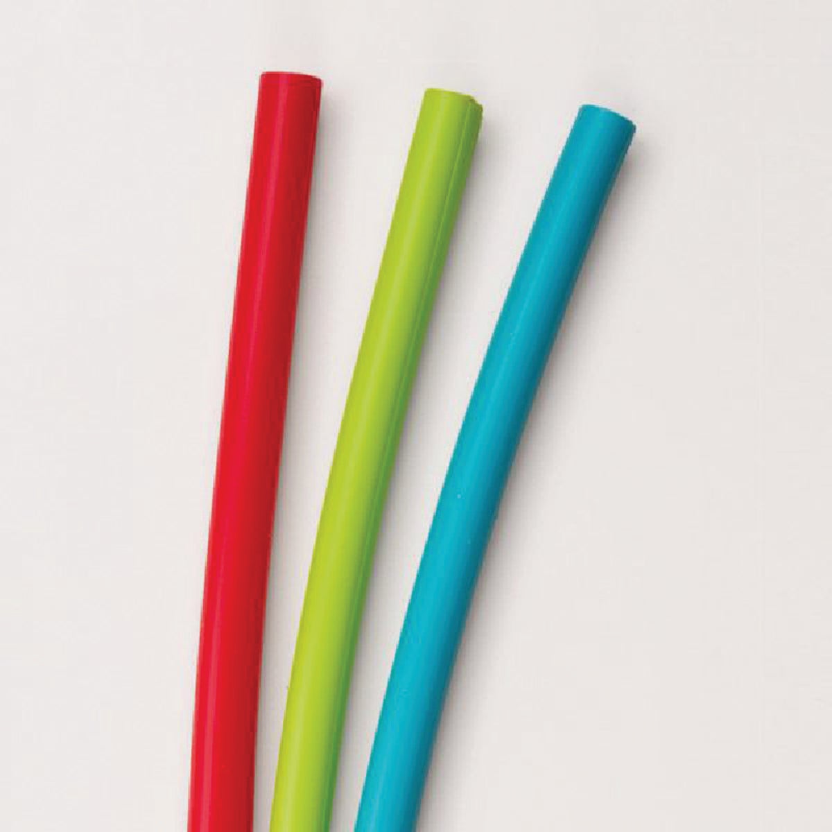 Mobi Multi-Color Silicone Reusable Drinking Straw (3-Pack)
