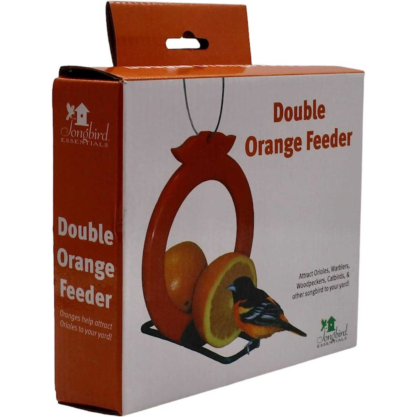 Songbird Essentials Two-Sided Double Orange Fruit Oriole Bird Feeder Image 6