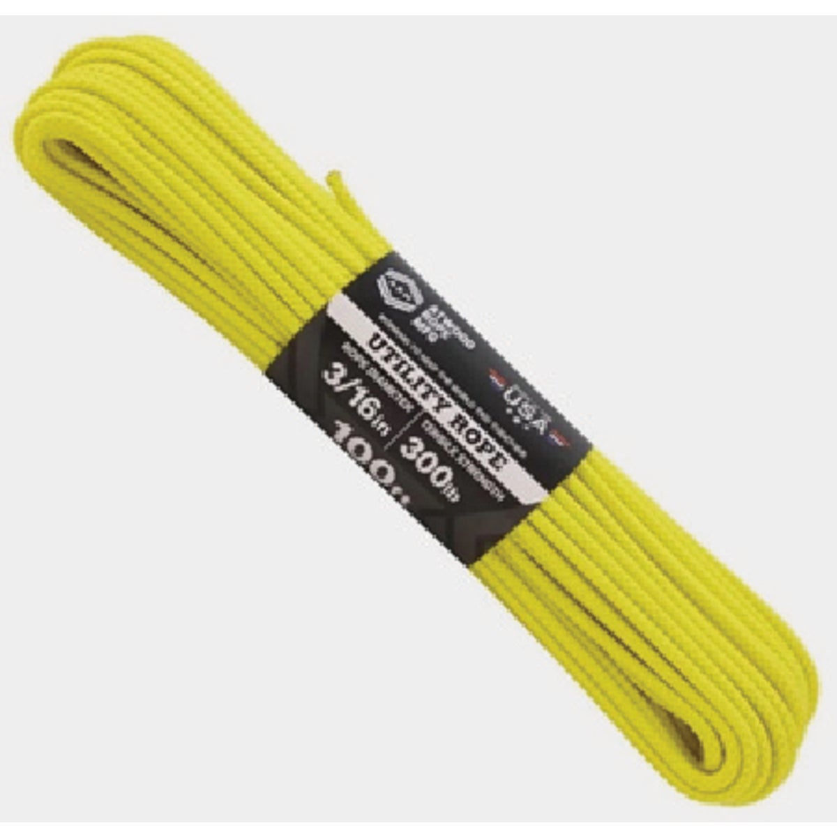 Atwood Rope 3/16 In. x 100 Ft. Diamond Braided Polypropylene Packaged Rope, Assorted Colors