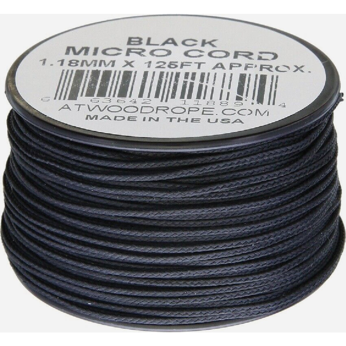 Atwood Rope 3/64 In. x 125 Ft. Diamond Braided Polypropylene Micro Cord, Assorted Colors