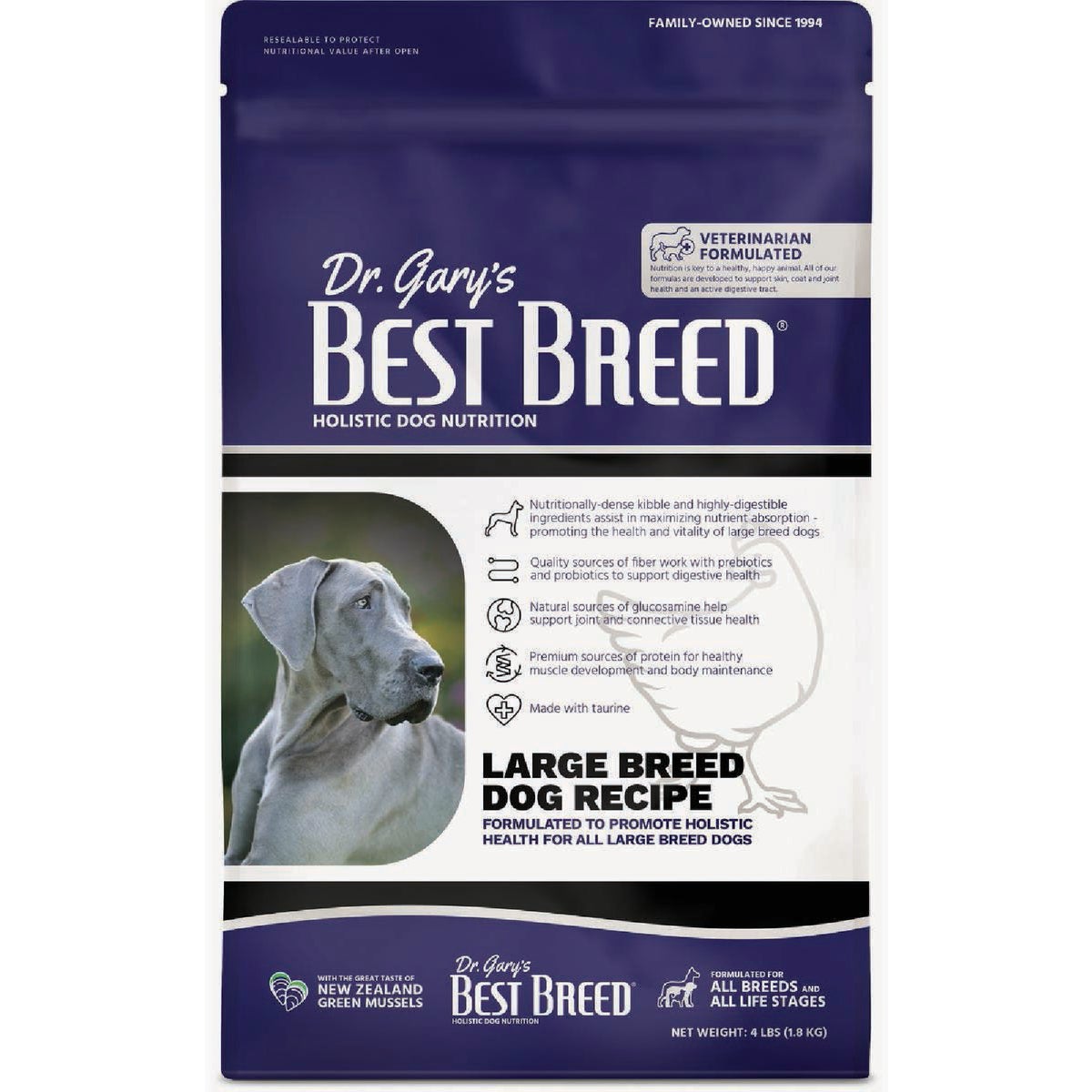 Dr. Gary's Best Breed 28 Lb. Large Breed Diet Dry Dog Food