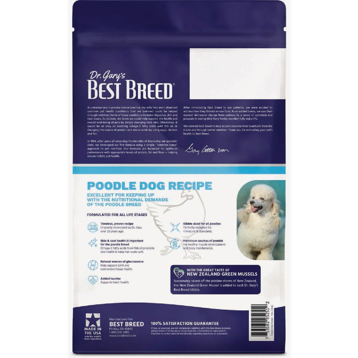 Dr. Gary's Best Breed 30 Lb. Poodle Diet Dry Dog Food Image 2