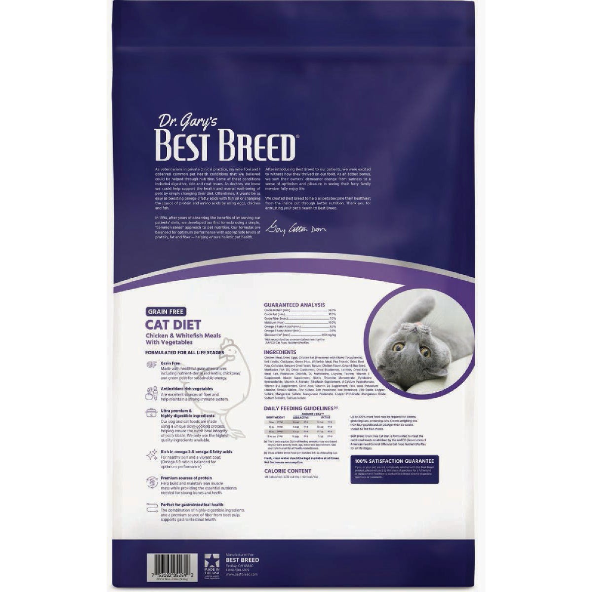 Dr. Gary's Best Breed 4 Lb. Grain-Free Cat Diet Dry Cat Food Image 2