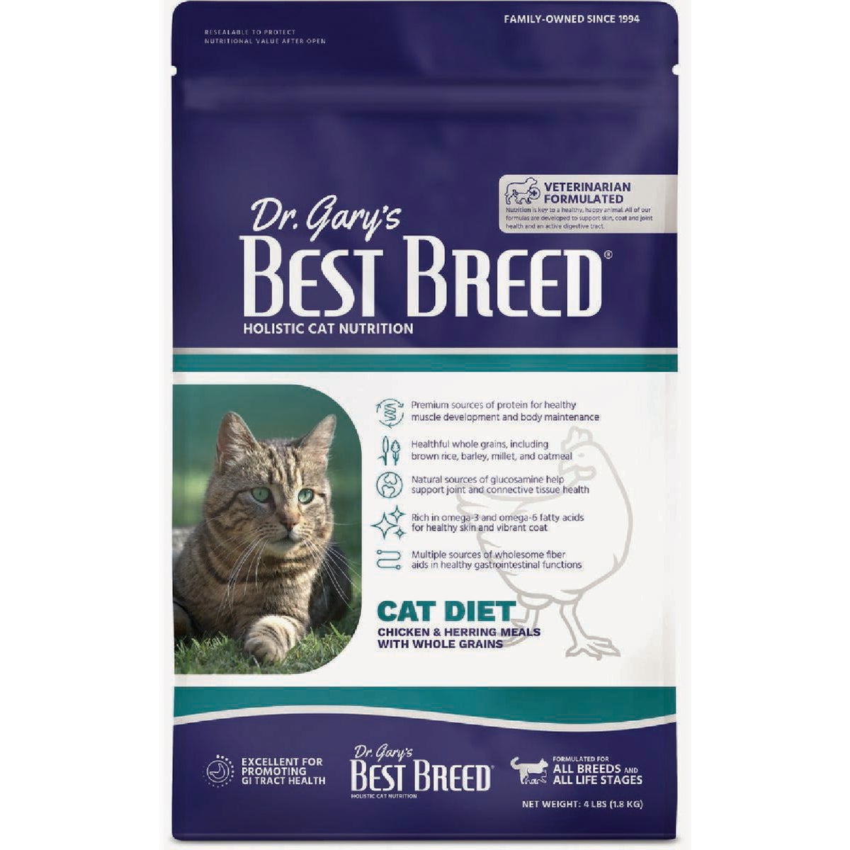 Dr. Gary's Best Breed 24 Lb. Cat Diet Dry Cat Food