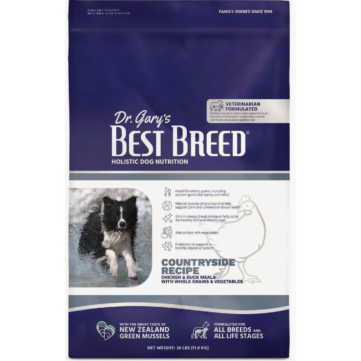 Dr. Gary's Best Breed 26 Lb. Countryside Recipe Dry Dog Food