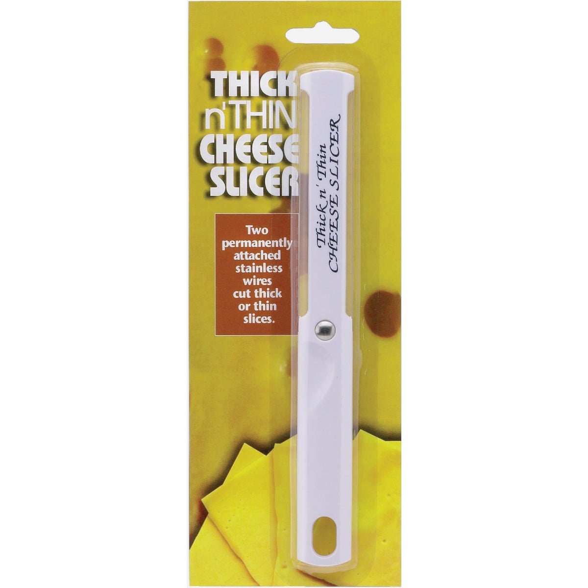 Thick N' Thin Stainless Steel/Plastic Cheese Slicer Image 1