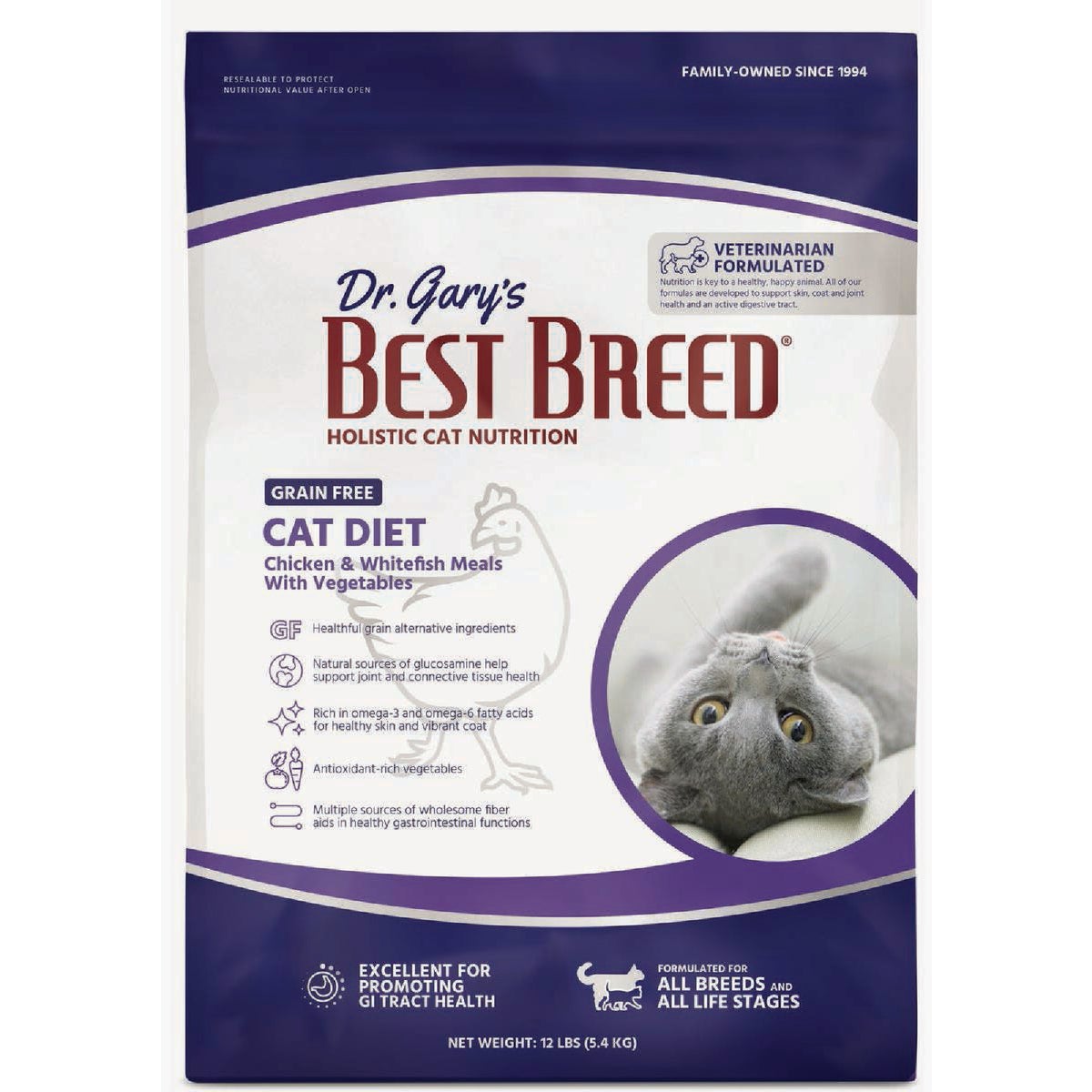 Dr. Gary's Best Breed 24 Lb. Grain-Free Cat Diet Dry Cat Food