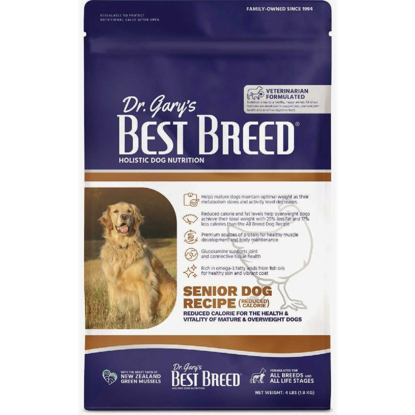 Dr. Gary's Best Breed 13 Lb. Senior Diet Dry Dog Food Image 1